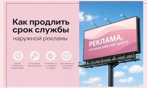 Как продлить срок службы наружной рекламы в  Старой Руссе