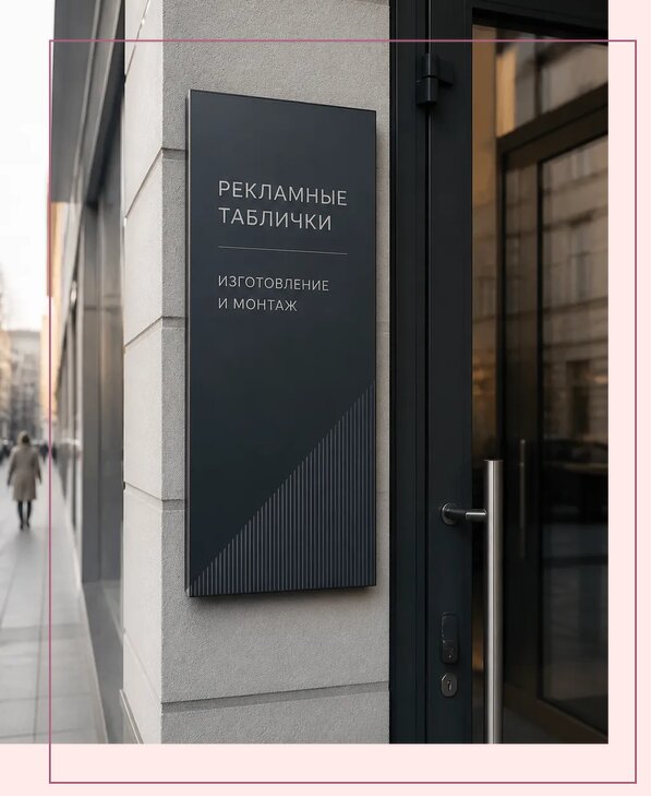 Рекламные таблички в Старой Руссе по цене от 4586 р. | Аванза-Срс