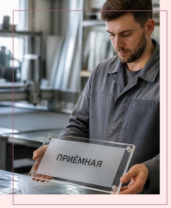 Таблички из оргстекла на заказ в Старой Руссе от 3974 р. | Аванза-Срс