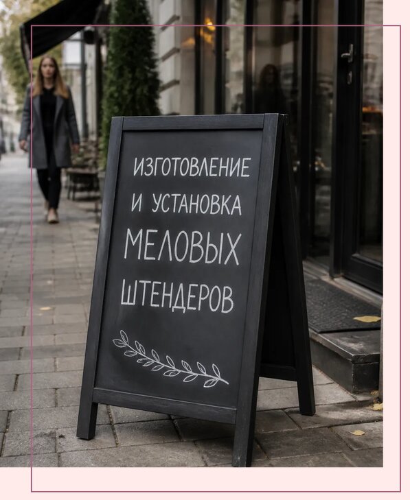 Меловые штендеры в Старой Руссе по цене от 6624 р. | Аванза-Срс